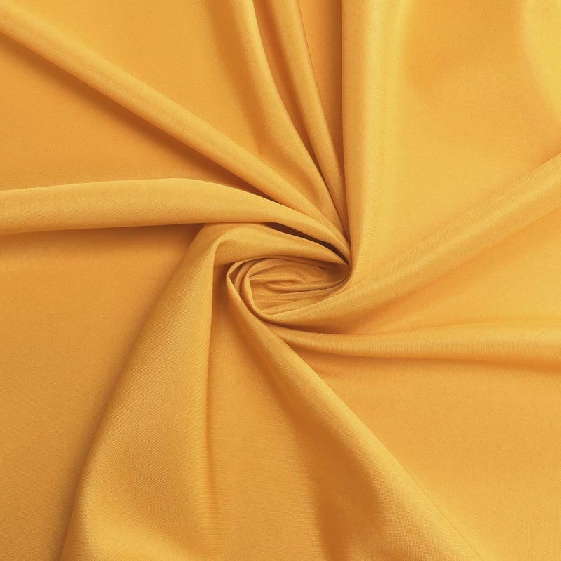 sancua Round Tablecloth - 90 Inch - Water Resistant Spill Proof Washable Polyester Table Cloth Decorative Fabric Table Cover for Dining Tables, Buffet Parties and Camping, Gold - Image 4